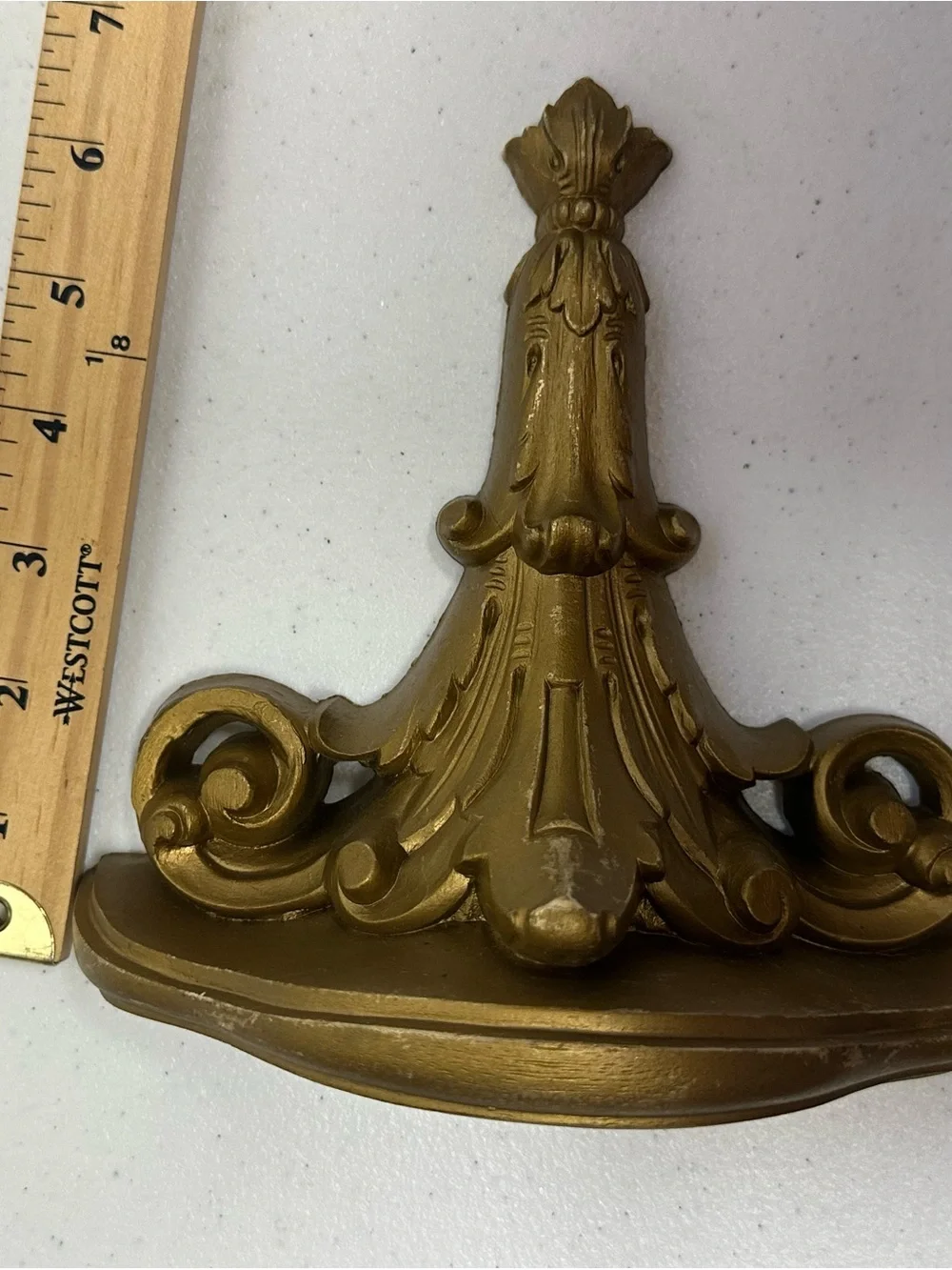 Vintage Syroco Gold Ornate Wall Shelf Hollywood Regency Rococo Decor